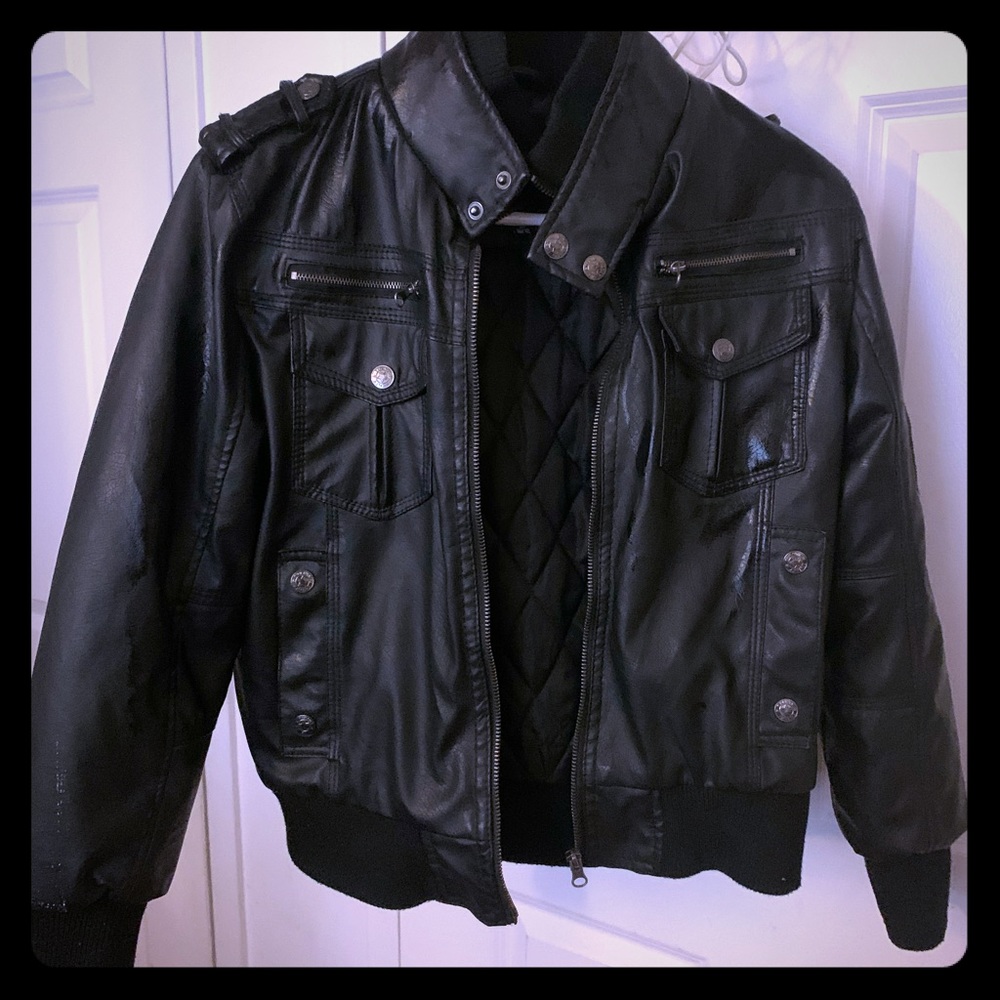 Boys leather like jacket